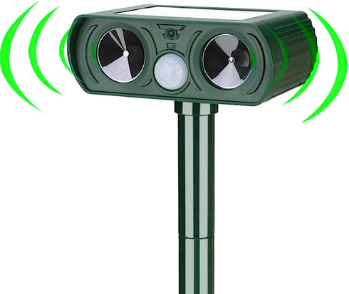 Dark Green Solar - Garden - Tool, IPX8 Waterproof Machine for Outdoor, Auto Tool Tool Set Work on Cat Rabbit, etc...