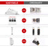 Intermediate Relay Auxiliary Relay 8A 2SPDT Din Rail Switch Relay(GR8-208,AC/DC 24V)...