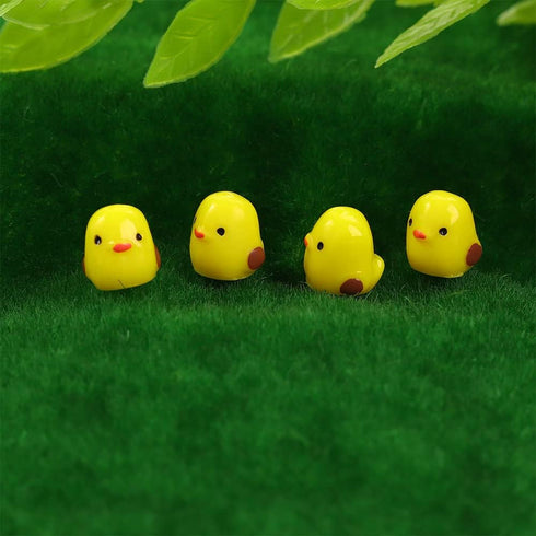 Mini Animals Miniature Figurines Home Garden Fairy Ornament Chicken Garden Scene Moss Landscape DIY Terrarium Crafts 24PCS...