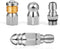 Sewer Jetter Nozzles, Drain Cleaning Nozzles Tips for Pressure Washer, 3 Pieces Stainless Steel Jets for Drain Jetting Hose, Button Nose Rotating ...