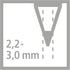 STABILO Graphite Pencil Othello ARTY - Pack of 6 - Assorted Grades - 2B, B, HB, F, H, 2H...