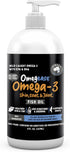 Omegease 100% Pure Omega 3 Fish Oil for Dogs & Cats 8 oz - Skin & Coat Supplement, Less Scratching & Shedding, Supports Joint Function, Immune, Br...