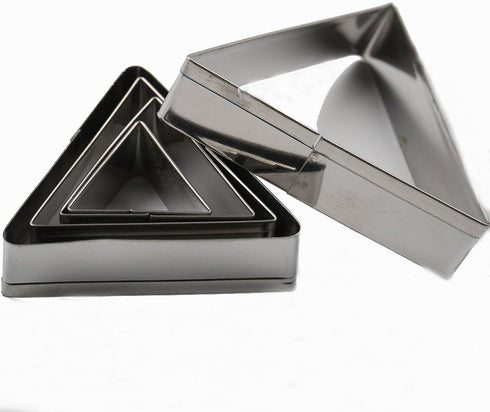 SK Triangle Shape Cookie Cutter Set, Stainless Steel, 5-Piece, Small(2.7in)...