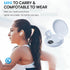 Invisible Wireless Bluetooth Headphones HiFi Sound Wireless Stereo Sound Comfortable Noise Canceling Shallow in-Ear Sleeping Headphones, White...