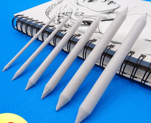 6 Sizes Blending Smudge Stump Stick Art Drawing Tools Deft Art Pencils, Drawing Pencils Sketch White Pens for Artists Students Beginner for Studen...