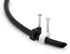 THE CIMPLE CO - Single Coaxial Cable Clips, Cat6, Electrical Wire Cable Clip, 1/4 in (6 mm) Nail Clip and Fastener, White (50 Pieces per Bag)...
