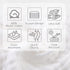 PENG'S M Muslin Baby Burp Cloths 6-Pack Organic Cotton Washcloths 20 by 10 Inches Cloths 6 Layers Super Soft Funny Forest...