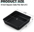 TeamFar Square Cake Pan, 6 inch Small Baking Roasting Pans with Stainless Steel Core & Nonstick Coating, for Making Cakes Brownie Lasagna, Non-tox...