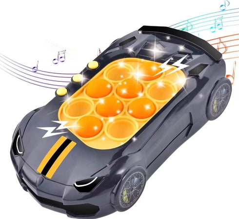Turbo Light-Up Racing Pop It Game - Fidget Pop Fun for Kids - Handheld Sports Car Bubble Game with Flashing Lights - Exciting Push Pop Fidget Toy ...