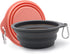 SLSON Collapsible Dog Bowl Foldable Dog Travel Water Bowls Integrated Molding No Plastic Rim Portable Pet Feeding Bowl for Walking Hiking Outdoors...