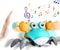 Crawling Crab Sensing Escape Toy, Tummy Time Baby Toy with Music& Lights, Interactive Kids Infant Learning and Entertainment Fun Toy Birthday Chri...