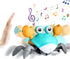 Crawling Crab Sensing Escape Toy, Tummy Time Baby Toy with Music& Lights, Interactive Kids Infant Learning and Entertainment Fun Toy Birthday Chri...