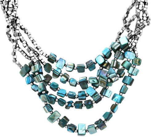 Shop LC Costume Jewelry Set for Women Chunky Beaded Handmade Seed Bead Long Necklace Bracelet Earrings Set Boho Beach Summer Birthday Gifts for Wo...