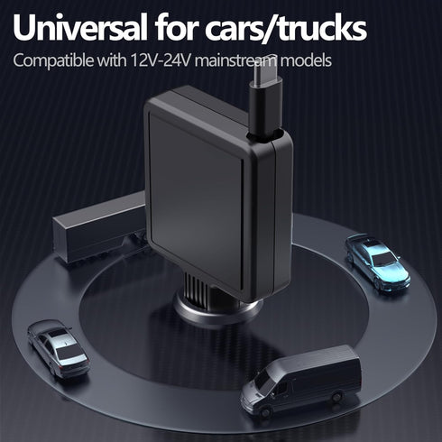 Type-c Retractable Data Car Charger, 30W Fast Car Phone Charger, Cigarette Lighter Adapter for iPhone 15/14/13/iPad,Galaxy,Pixel...