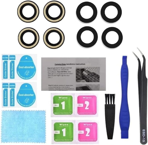 Camera Lens Glass Replacement for Motorola Moto One 5G XT2075-2/ Moto One 5g UW XT2075-1 (Set of 4)...