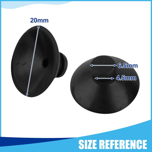 Aquarium Suction Cup, Rubber Water Pipe Air Tube Hose Suction Cup for Aquarium Fish Tank 0.79Inch(Black,30Pcs)...