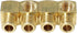 4PCS 90 Degree Street Elbow Brass Pipe Fitting 1/8 Inch NPT Female to 1/8 Inch NPT Male Elbow Fitting for Gas and Refrigeration and Hydraulic Appl...