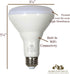 Hamilton Hills LED Smart Bulb - Smart Home Certified Standard Universal BR30 E26 Dimmable Flood Lightbulb WiFi Enabled No Hub Required Color Tunab...
