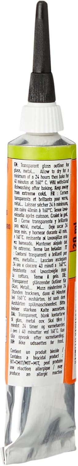 Pebeo Vitrea 160, Glass Paint Outliner, 20 ml Tube - Paprika...
