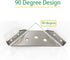 Universal Stainless Steel Furniture Corner Connector Heavy Duty Corner Bracket,8Pcs Angle Brackets Hardware Bracket Silver Metal Corner Braces for...