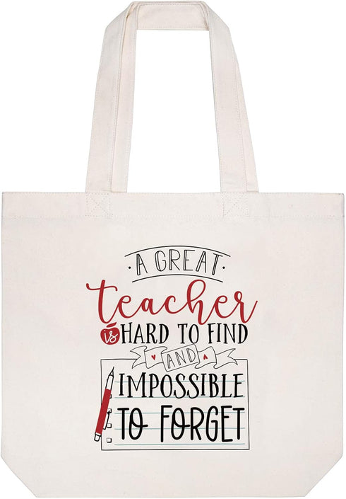CARAKNOTS Teacher Gifts Teacher Appreciation Gifts for Women Tote Bag for Valentines Day Graduation Thank You End of Year Christmas Retirement Cot...