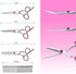 Pet Dog Grooming Scissors Set 4 Pcs Stainless Steel Professional Pet Trimmer Kit-6 inch Straight Cutting Scissors, Thinning Shears, Curved Scissor...