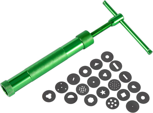 Stainless Steel Clay Extruder Sugar Paste Extruder Cake Fondant Decorating Tool Set Ceramics & Pottery Clay Extruders Mixers & Presses (Green)...