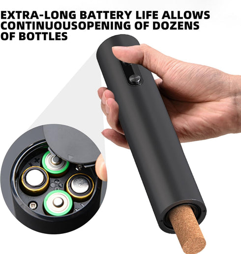 Wine Opener Wine Bottle Opener Electric Wine Bottle Openers?Battery Operated Automatic Wine Corkscrew for Wine Lovers Gift Women Men (Black)...