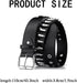 Bullet Studded Belt, Punk Rivet Belt Black Leather Rock Belt with Silver Bullet for Women Men...