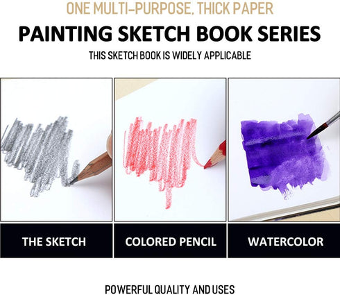 SAYEEC Spiral Binding Notebook Diary Composition Sketching Journal subject notebook Blank Paper Drawing A4 Executive Notebook 40 Pages for Artist ...