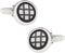 Unique Checkerboard Black and Silver Cufflinks with Presentation Box...