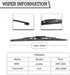(Set of 2) HODEE Replacement For Chevrolet Chevy Trax 2013-2020 GMC Acadia 2017-2021 Jeep compass 2007-2016, Rear Wiper Blade Kit Set,Rear Wiper A...