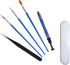 Keyboard Lubrication Tool Set, 1 Tweezers, 1 Ic Sandwich Pen, 3 Shaft Lubrication Pen (Small Tip + Large Tip + Flat Tip), 1 Silver Iron Box, for M...