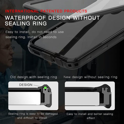 Ezanmull Samsung Galaxy A32 5G Waterproof Case, Rugged Full Body Underwater Protective Cover with Built-in Screen Protector (Clear/Black)...