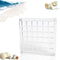 Acrylic Magnetic Seashell Display Box- Seashell Storage Box Display Case- Small Craft Organizers Container for Bead, Nail, Jewelry, Square, Seashe...