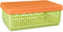 2PCS Small Collapsible Plastic Crates with Lid for Crafts,1Qt(7.5''x4.5''x2.8'') Foldable Mini Storage Organzier Box for Snack,Fruits,Small Items...