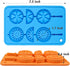 Webake Ice Cube Trays Silicone Fruit Molds, Ice Cube Fruit Popsicle Molds with Reusable Sticks, 2 Pack Giant Lollipop Mold, Fruit Shape Chocolate ...