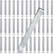 Cindeer Sewing Clips Stainless Steel Hemming Clips Metal Hemming Tool 3 Inches Sewing Clips with Measurements for Fabric Quilting Pinning and Mark...