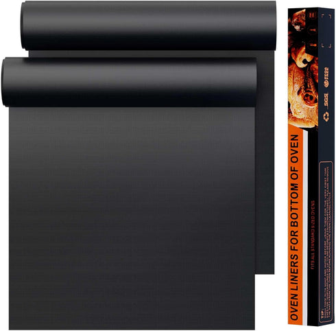 Dailyart 2 Pack Oven Liners for Bottom of Oven 23.6"x15.74" Large Heavy Duty Oven Liner Non-Stick Reusable Oven Liners for Bottom of Gas Oven Heat...