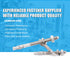 1/4" X 3-1/4" Concrete Anchor, 304 Stainless Wedge Anchor with Excellent Anti-Rust Performance, 304(18-8) Stainless Steel Concrete Anchors and Scr...
