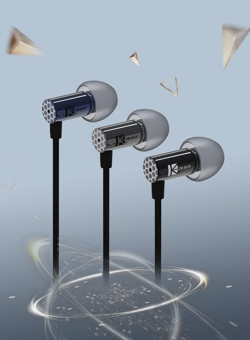 Kbear Little Q Earbuds Wired Headphones Metal Earbuds in-Ear Earphones Lightweight Bass Driven Computer Headphones Sound Compatible with iPhone an...
