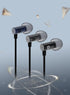 Kbear Little Q Earbuds Wired Headphones Metal Earbuds in-Ear Earphones Lightweight Bass Driven Computer Headphones Sound Compatible with iPhone an...