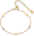 PAVOI 14K Gold Plated Sideways Cross Bracelet for Women | Religious Cubic Zirconia Station Bracelet | Confirmation Gift...