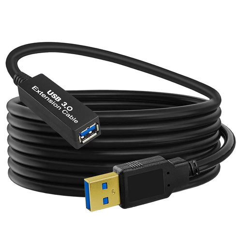 16.4FT USB 3.0 Extension Cable,USB 3.0 Extension Cord A-Male to A-Female,Compatible with Oculus Quest 3 VR Headset,Hard Drive,Printer,Keyboard, Mo...