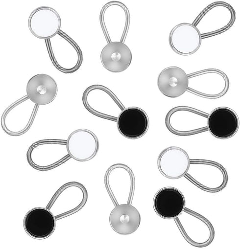 Mixed Pack Metal Collar Extenders by Johnson & Smith – Stretch Neck Extender for 1/2 Size Expansion of Men Dress Shirts, 12 Pack, 3/8"...