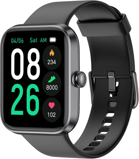 EURANS Smart Watch 45mm, AMOLED Fitness Watch with Heart Rate/Sleep Monitor Steps Calories Counter, IP68 Waterproof Activity Tracker Compatible wi...