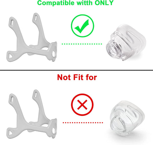 2PCS Fabric Frame Compatible with WP Frame, Fabric Frame Compatible with WP Headgear, Universal Size...