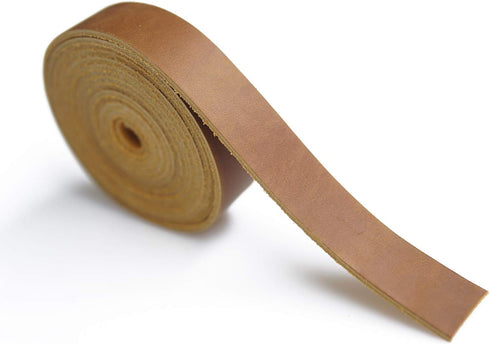 Full Grain Leather Strip,Leather Strap 2.0mm Thick Cord Braiding String (1/2inch Wide,72inches Long) for Crafts/Tooling/Workshop Handmade(Bourbon ...