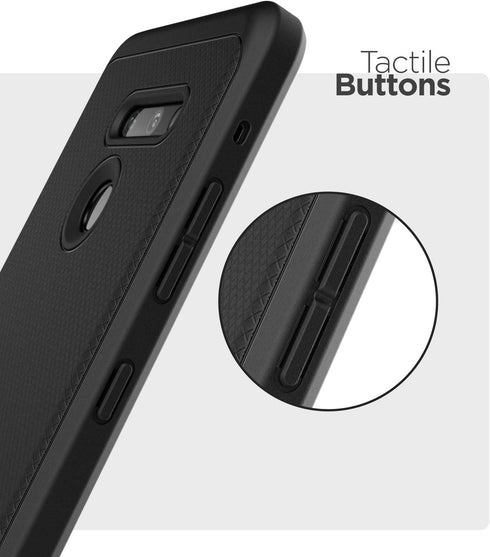 ENCASED Thin Armor for LG G8 ThinQ Case (Slim Fit) Flexible Grip Cover - Black...