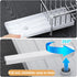 Kitchen Sink Caddy Sponge Holder Sink Caddy Organizer, 304 Stainless Steel Holder for Sink,Countertop with Removable Drain Tray with Diversion Dra...